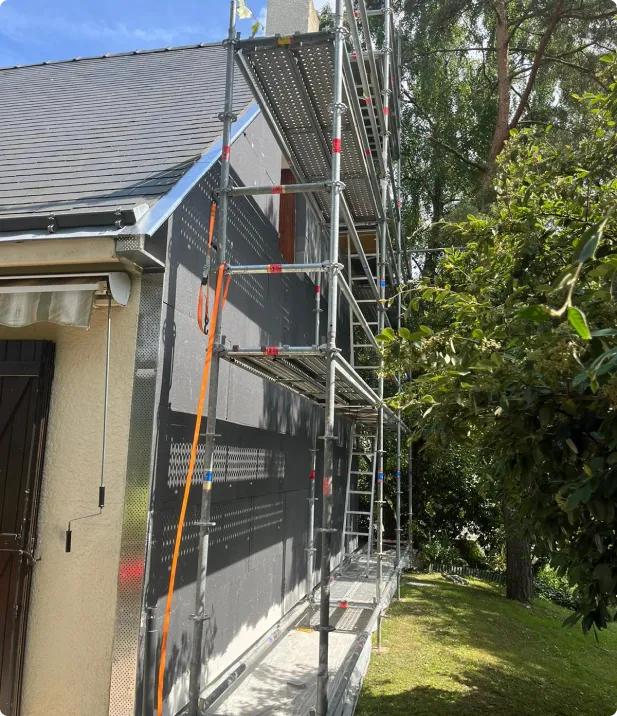 Exemple d'isolation thermique de façade pour améliorer l'efficacité énergétique